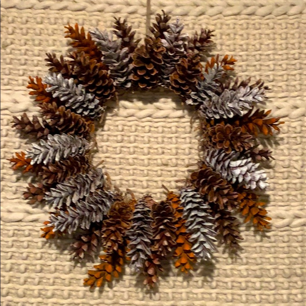 Hand crafted Pinecone wreath